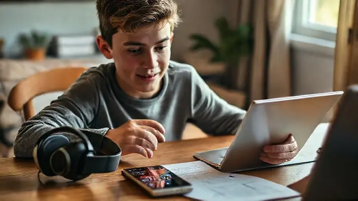 aplicativo de vídeo e música