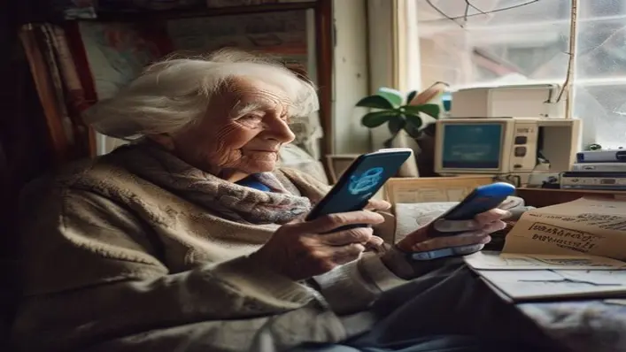 celular samsung olho azul antigo